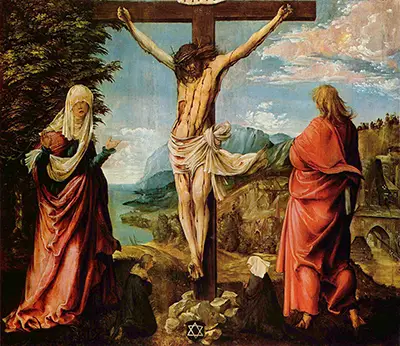 Christ on the Cross with Mary and John Albrecht Altdorfer